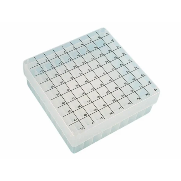 Fryseæske transp. 52 mm / 9x9, ID-kode (10 stk)