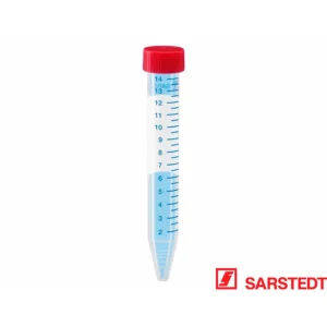 Prøverør 15 ml 120x17mm PP sterile m låg
