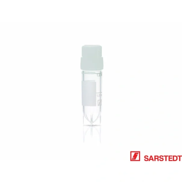 Cryorør 2,0/1,8ml, hvidt låg (50stk)