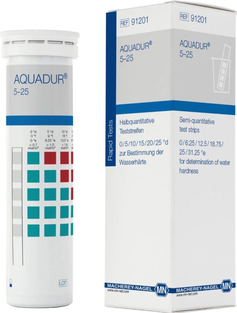 AQUADUR Water Hardness strip, 100 stk Food Diagnostics