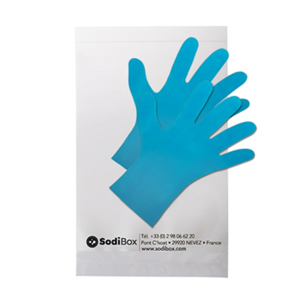 Sterile blå engangshandsker 2 stk i lynlås pose, 350 stk.