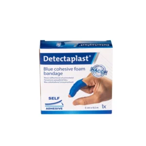 Detectaplast skumbandage, blå, 3cm x 4,5m