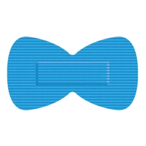 Detekterbar plaster, sommerfugl, blå, 68x38 mm, 50 stk.