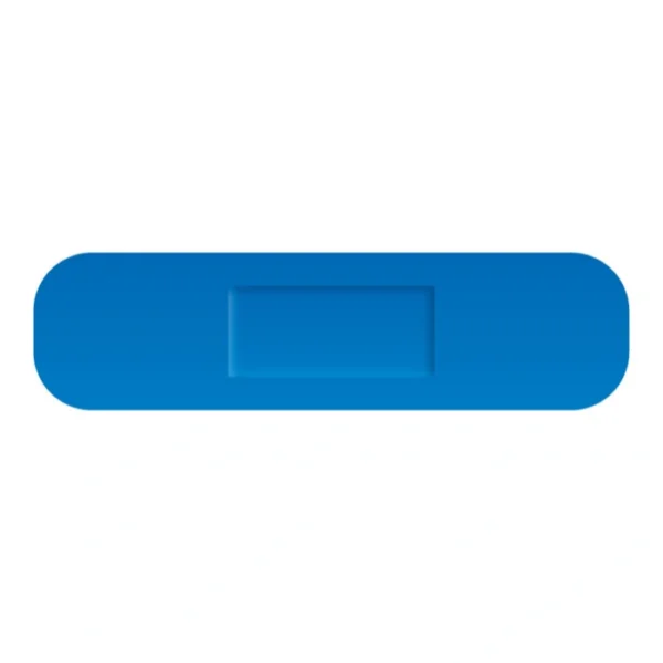 Detekterbar plaster, blå, 19x72 mm, 100 stk.