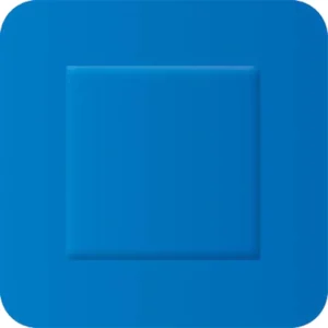 Detekterbar plaster, blå, 38x38 mm, 100 stk.