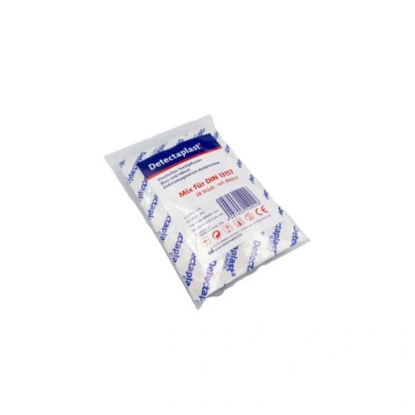 Detekterbar plaster, blå, Assorteret DIN 13157, 42 stk.
