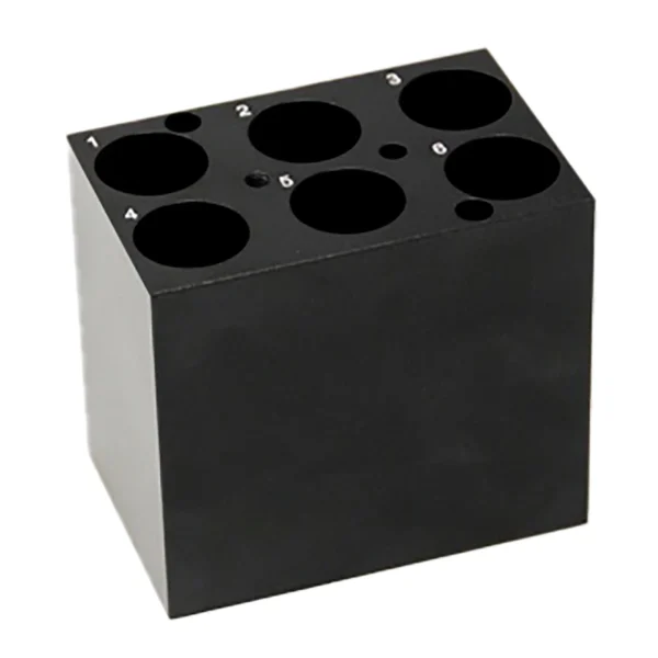 Hulblok til 6 rør til "incubator"