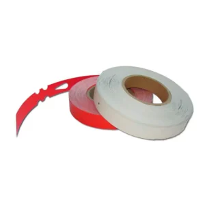 Detekterbar papir label 49x286 mm (500 stk), RØD