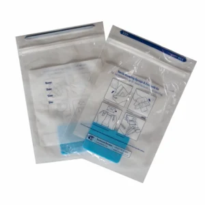 Blue sponge dosed with NB in bag